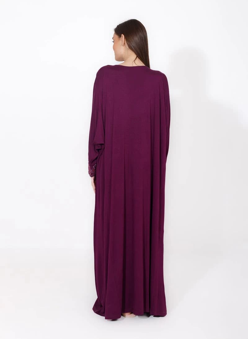 Women's Elegant Nightgown Like You – Embroidered Viscose Nightdress