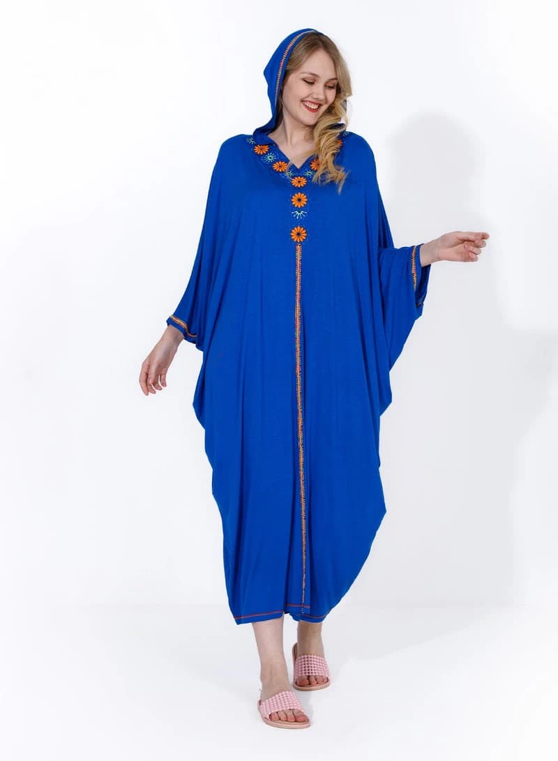 Women's Elegant Nightgown Like You – Embroidered Viscose Nightdress