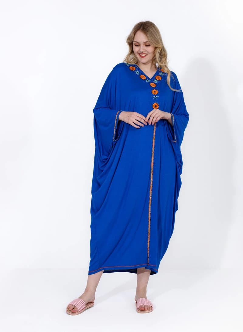Women's Elegant Nightgown Like You – Embroidered Viscose Nightdress