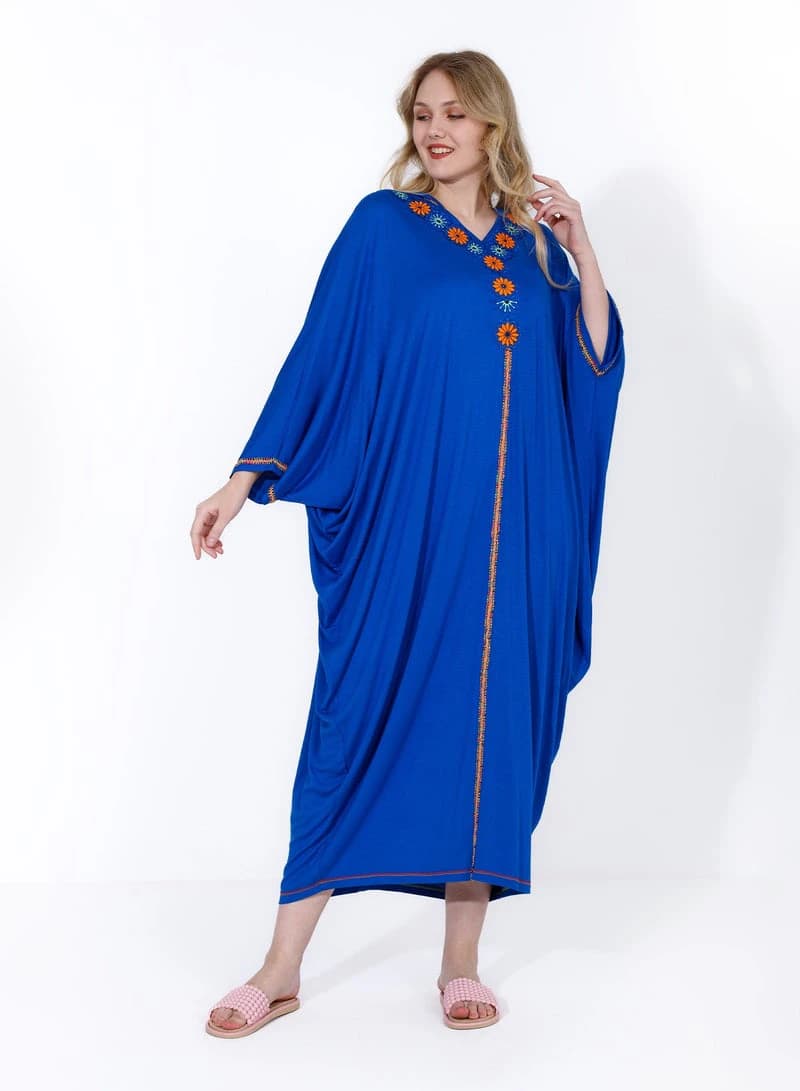 Women's Elegant Nightgown Like You – Embroidered Viscose Nightdress