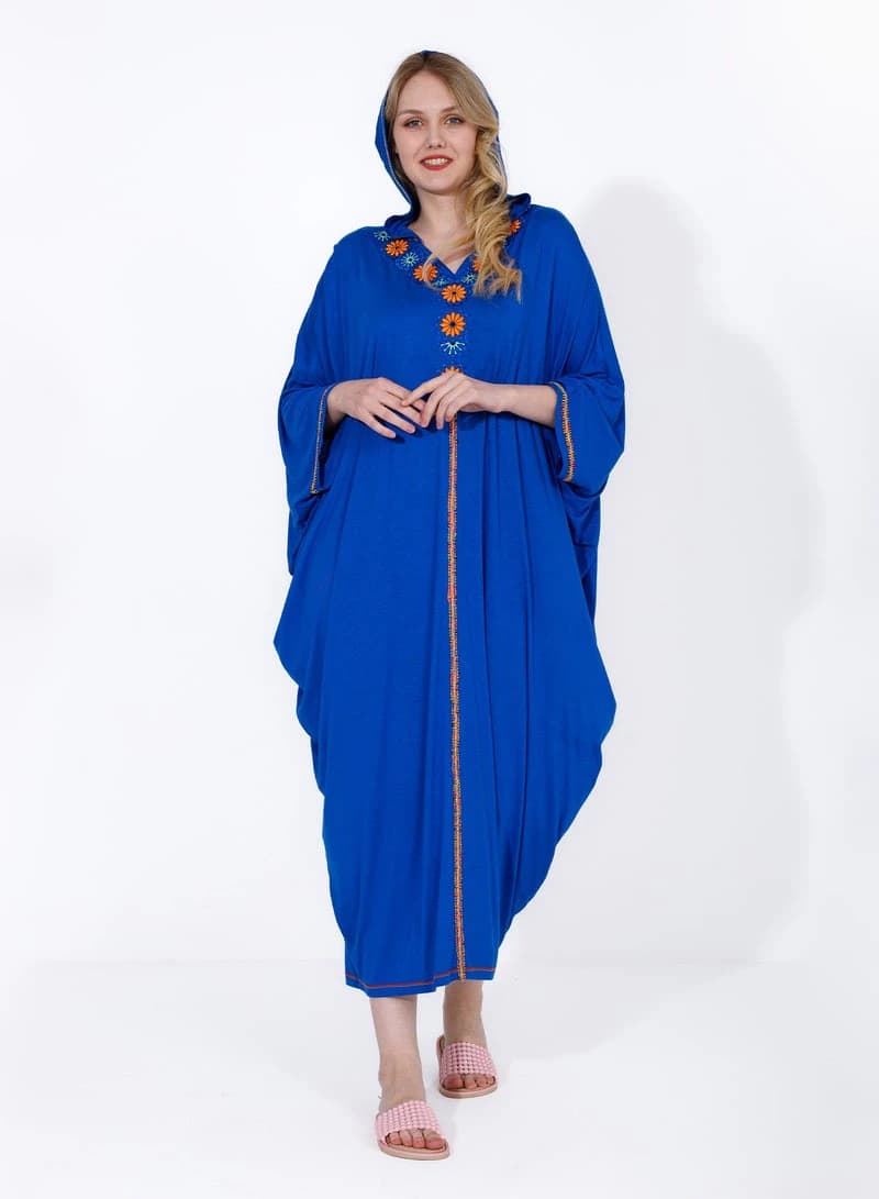Women's Elegant Nightgown Like You – Embroidered Viscose Nightdress