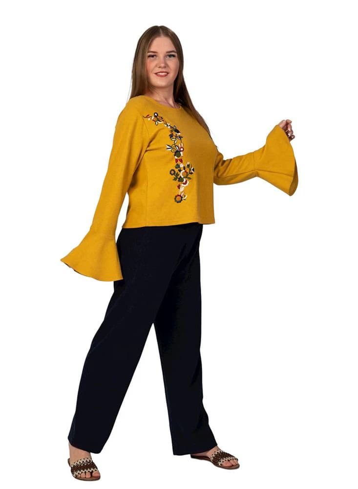 Women's Stylish Winter Pajamas Like You – Embroidered Cotton Pajama Set