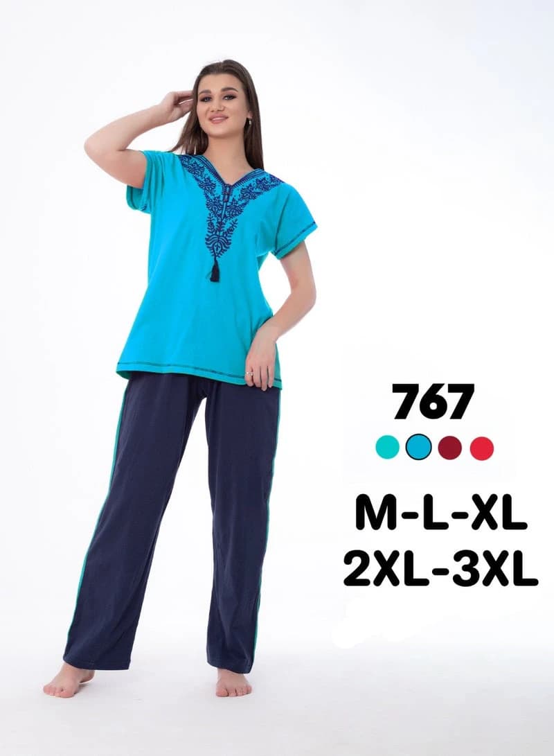 Women's Summer Pajamas – Lightweight Short Sleeve Set