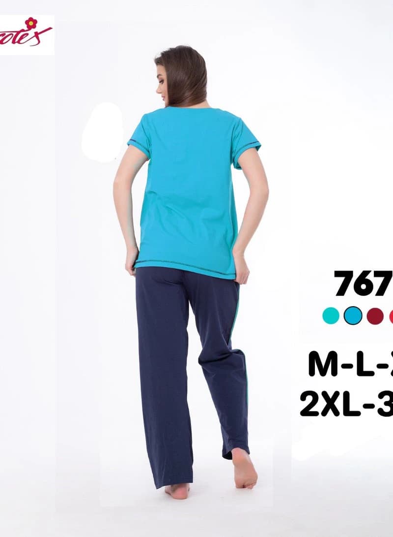 Women's Summer Pajamas – Lightweight Short Sleeve Set