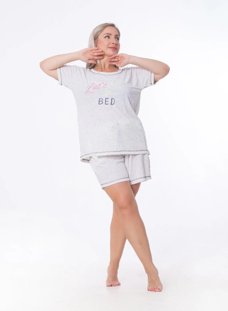 Women's Summer Pajama Set 173 – Lightweight Printed Sleepwear