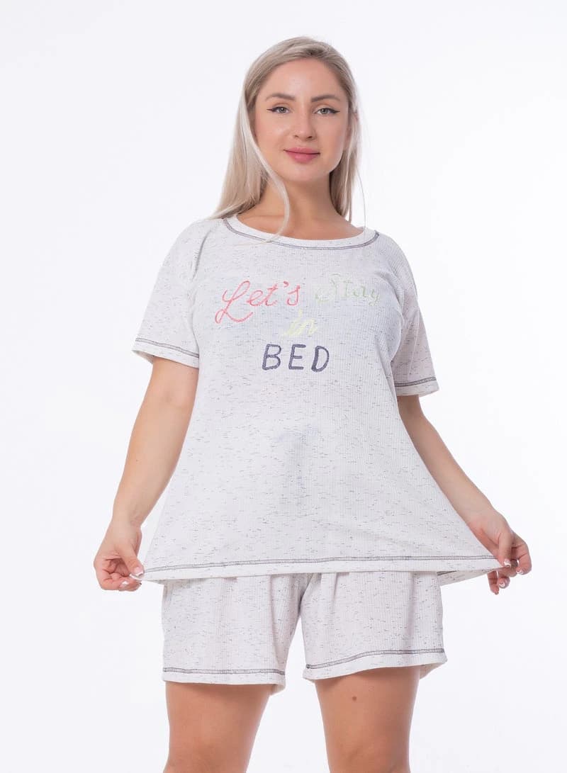 Women's Summer Pajama Set 173 – Lightweight Printed Sleepwear