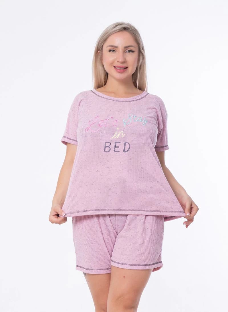 Women's Summer Pajama Set 173 – Lightweight Printed Sleepwear