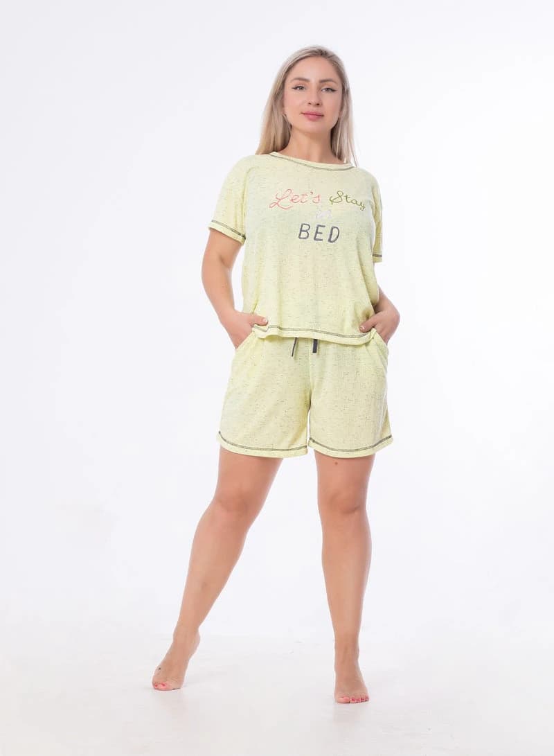 Women's Summer Pajama Set 173 – Lightweight Printed Sleepwear