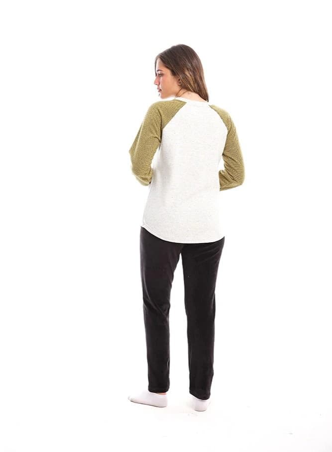 Women's Casual Winter Pajama – Cozy Long Sleeve Set