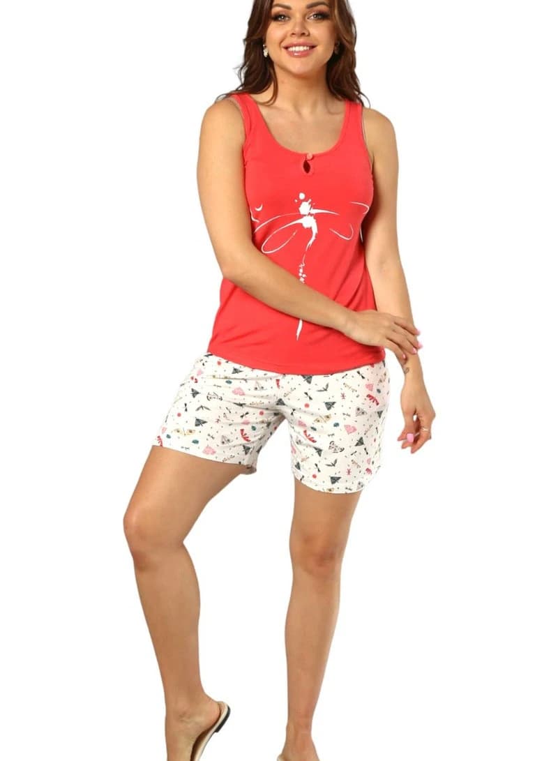Women's Summer Pajama Set 882 – Lightweight Printed Sleepwear
