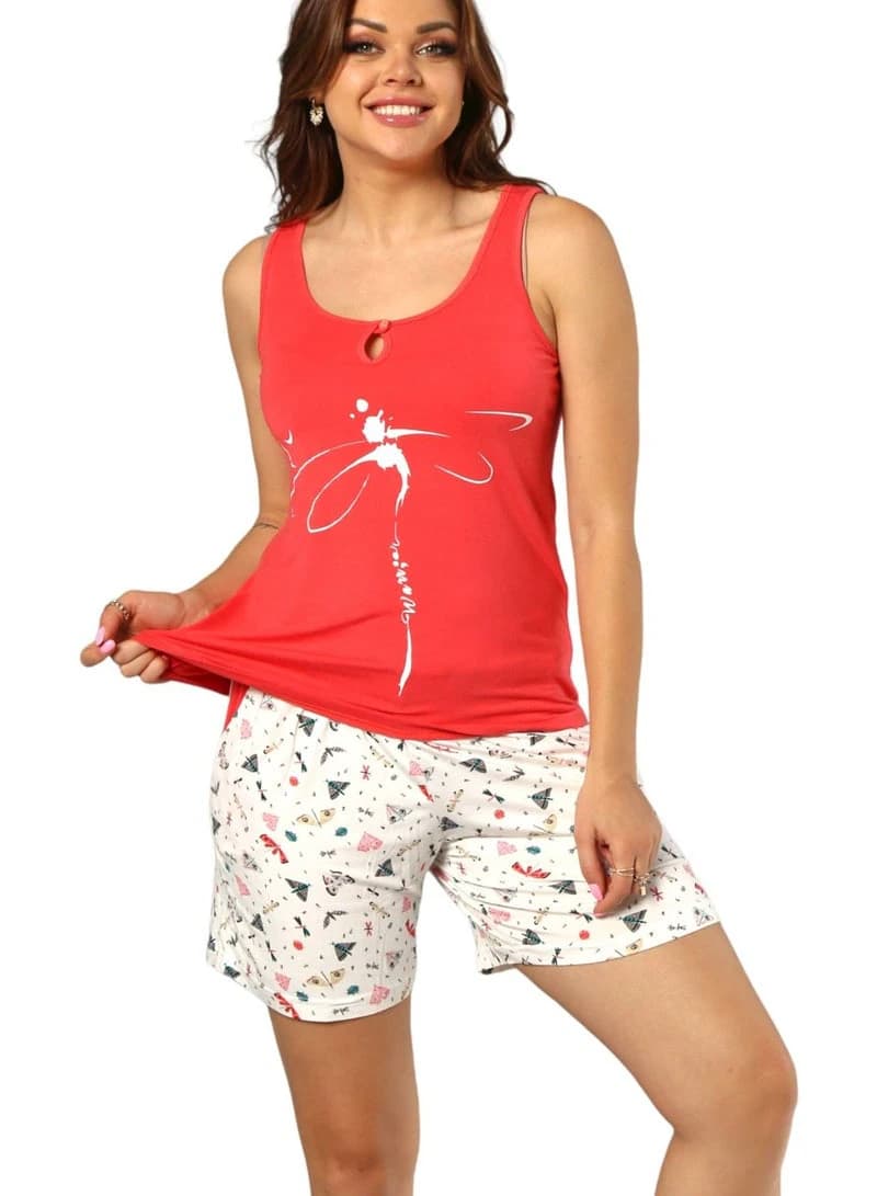 Women's Summer Pajama Set 882 – Lightweight Printed Sleepwear