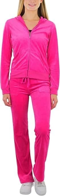 Women’s Velvet Pajama with Front Zipper