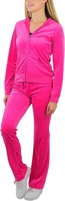 Women’s Velvet Pajama with Front Zipper