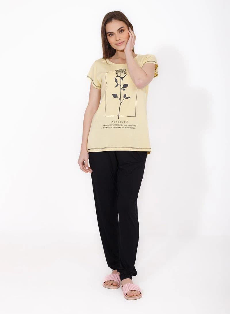 Women's Summer Pajama Set 180 – Lightweight Printed Sleepwear