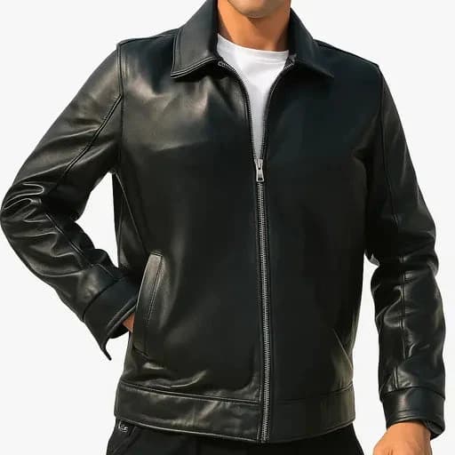 Minimal Leather Jacket