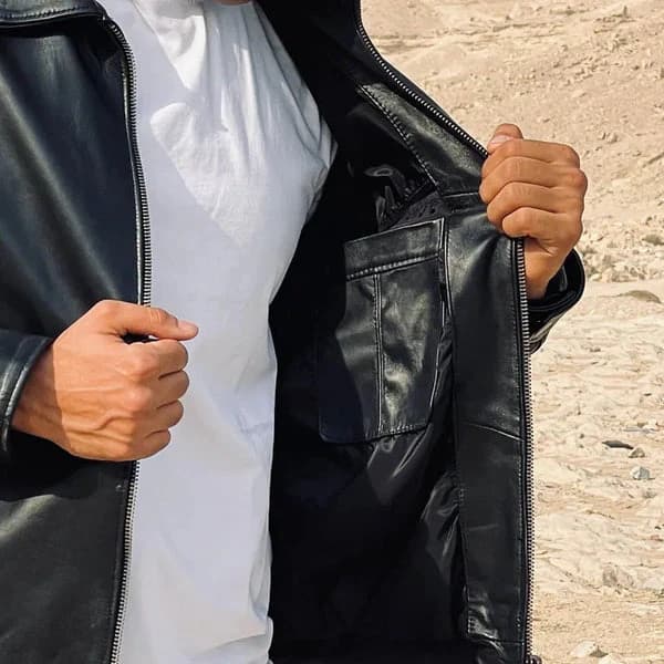 Minimal Leather Jacket