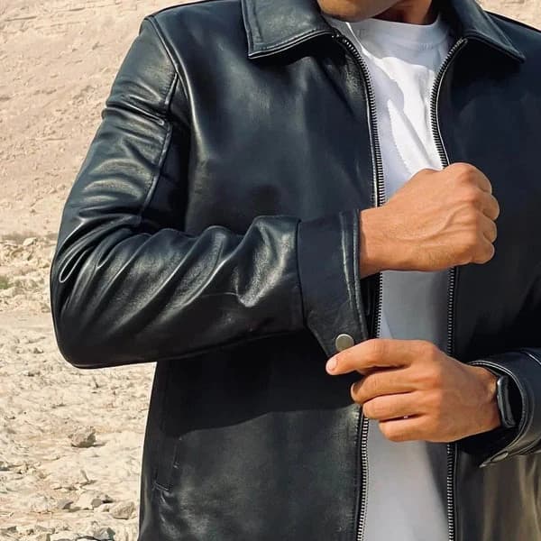 Minimal Leather Jacket