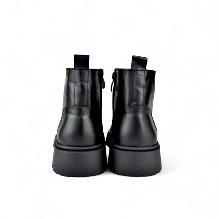 Alpha - Combat Boot in Black Leather