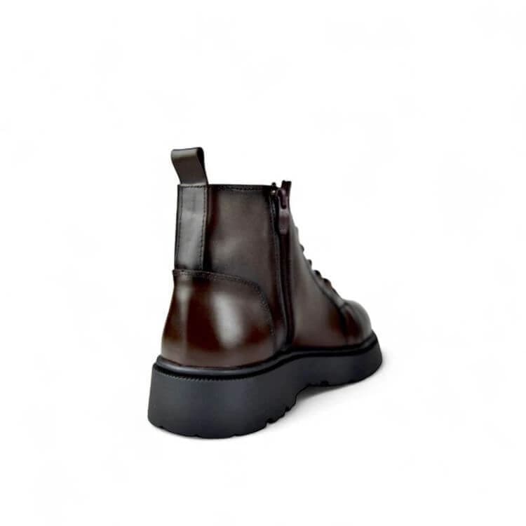Alpha - Combat Boot in Brown Leather