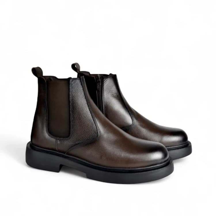 Edge - Hybrid Chelsea Boot -Brown
