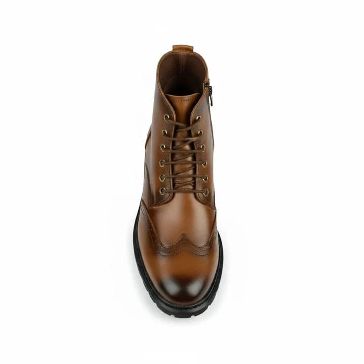 Hybrid Zip-Lace Boot - Havana