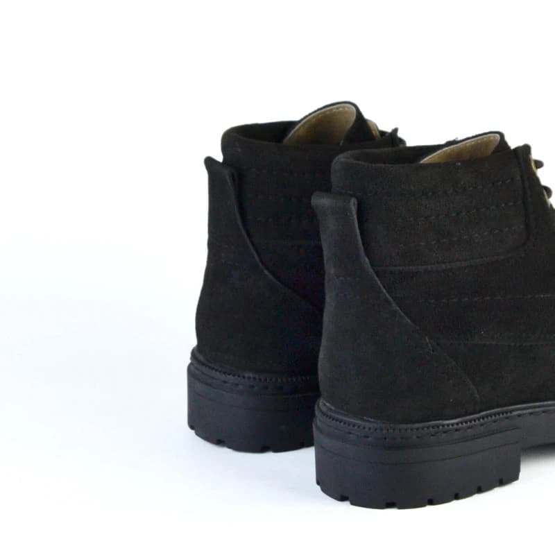 Bold Suede Lace-Up Boot - S-8000