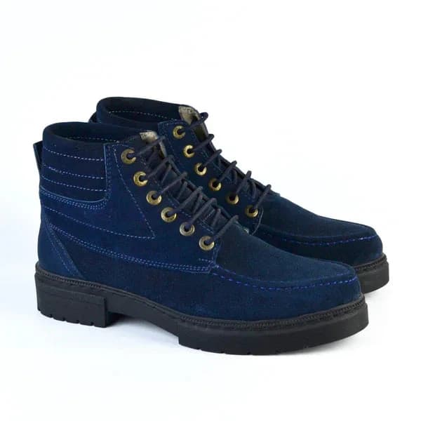 Bold Suede Lace-Up Boot - S-8000