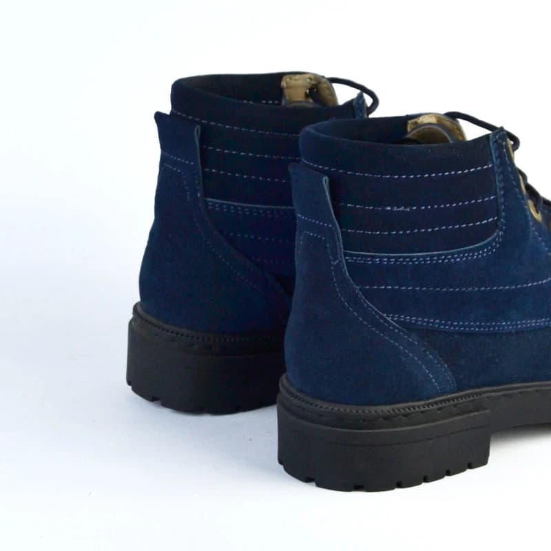 Bold Suede Lace-Up Boot - S-8000