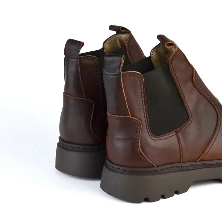 Chunky Chelsea Boot - 4001 Brown