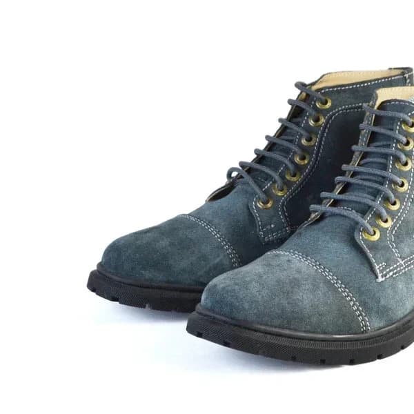 Leather Halfboot - S-9001 Gray