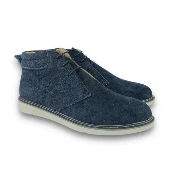 Suede Flat Ankle Boot - S-8001