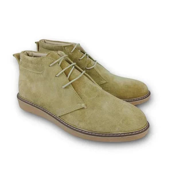 Suede Flat Ankle Boot - S-8001