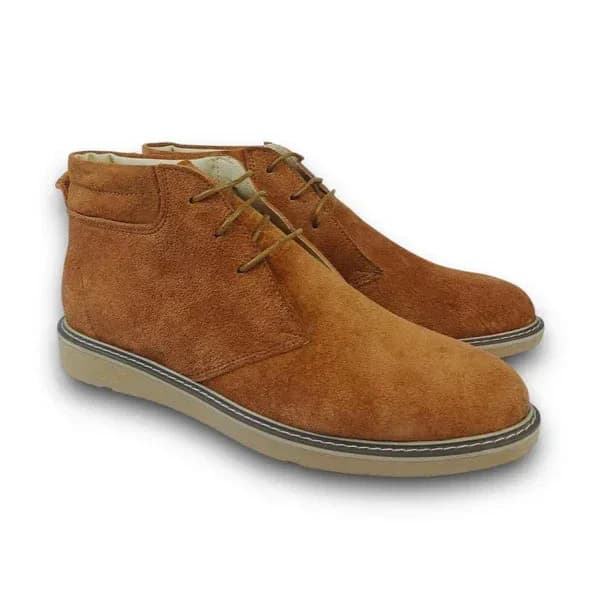 Suede Flat Ankle Boot - S-8001