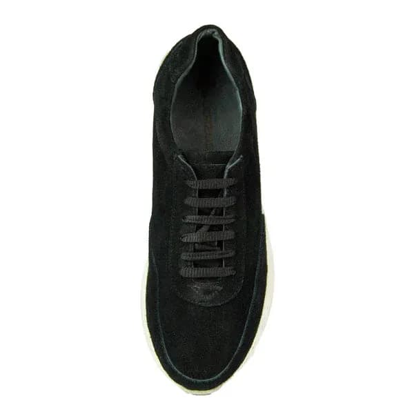 S-ORCA SUEDE SNEAKER - BLACK