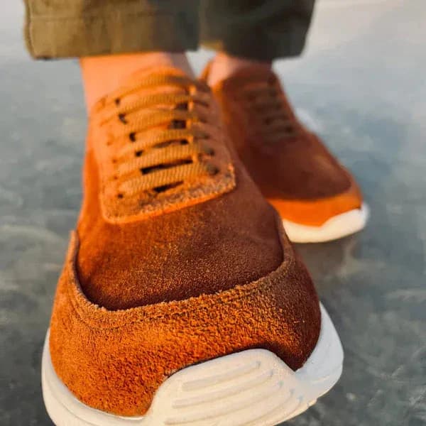 S-ORCA SUEDE SNEAKER - HAVANA