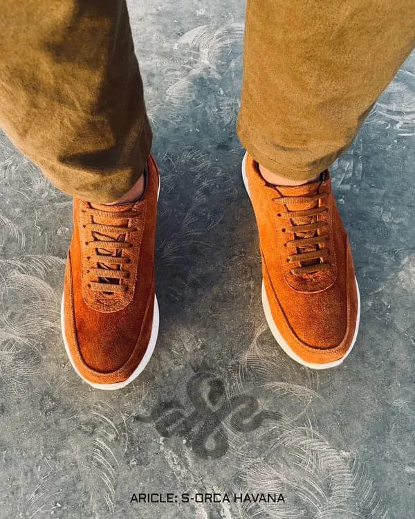 S-ORCA SUEDE SNEAKER - HAVANA
