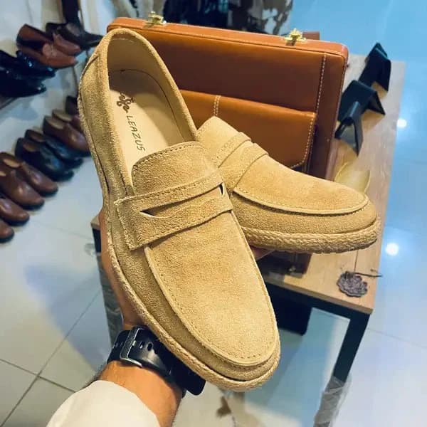 حذاء لوفر كانفاس - S-102 بيج