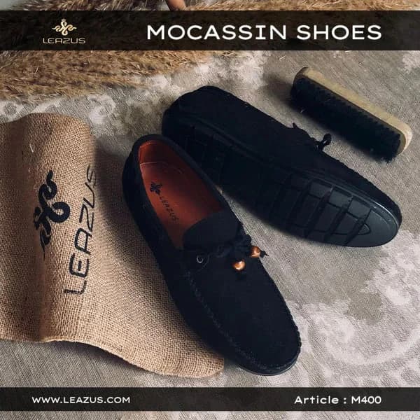 LEATHER MOCCASIN SHOES - M400