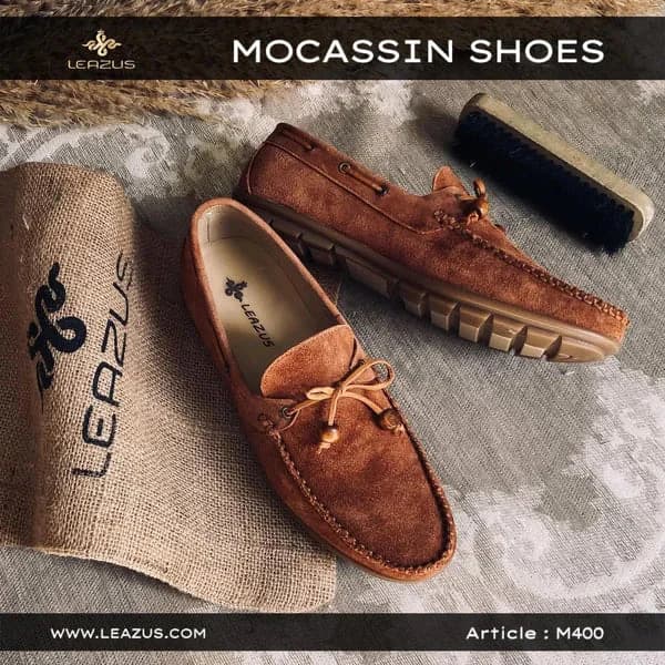 LEATHER MOCCASIN SHOES - M400