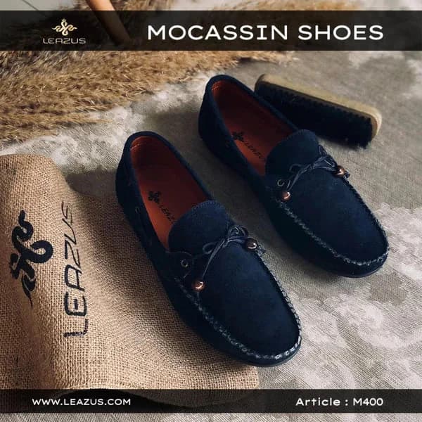LEATHER MOCCASIN SHOES - M400