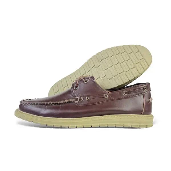 Leather Casual Shoes - SPAGU Brown