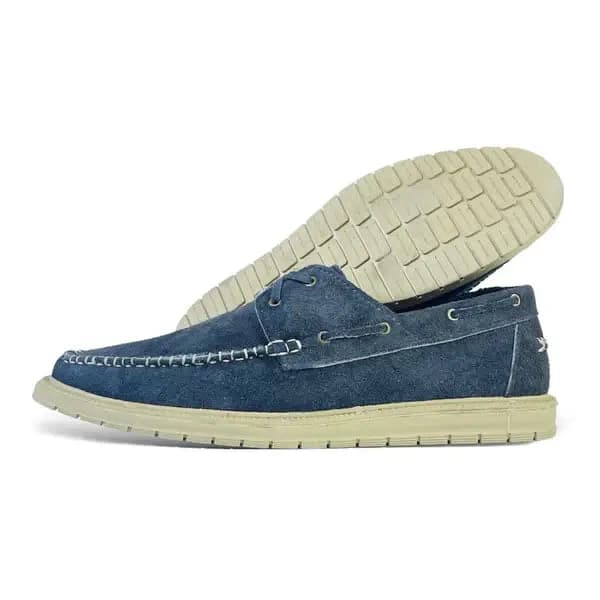 Suede Casual Shoes - S-SPAGU Navy Blue