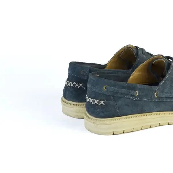 Suede Casual Shoes - S-SPAGU Navy Blue