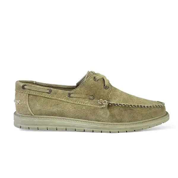Leather Suede Casual Shoes - S-SPAGU BEIGE