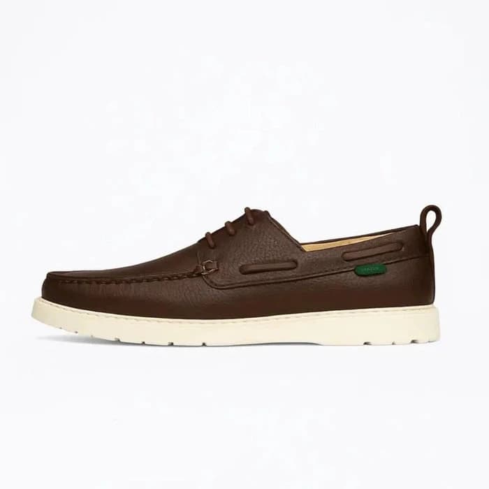 Leather Boat Shoes - Brown