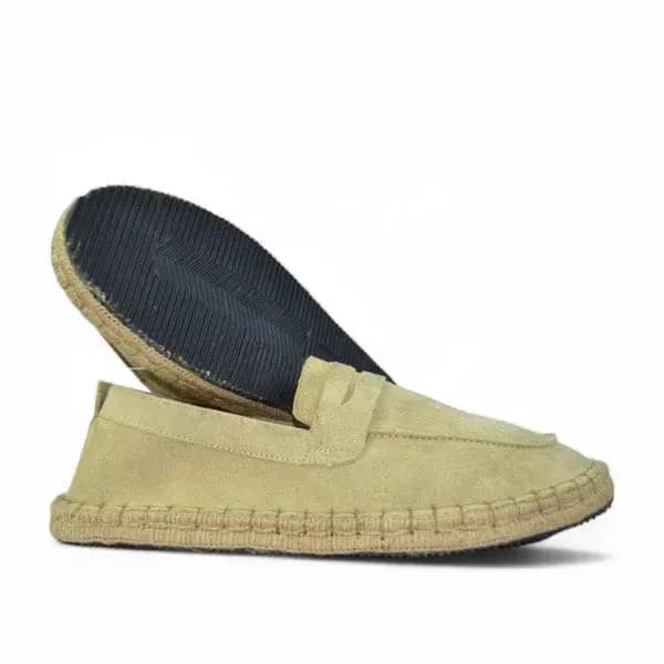 Leather Cangro Espadrilles - Beige