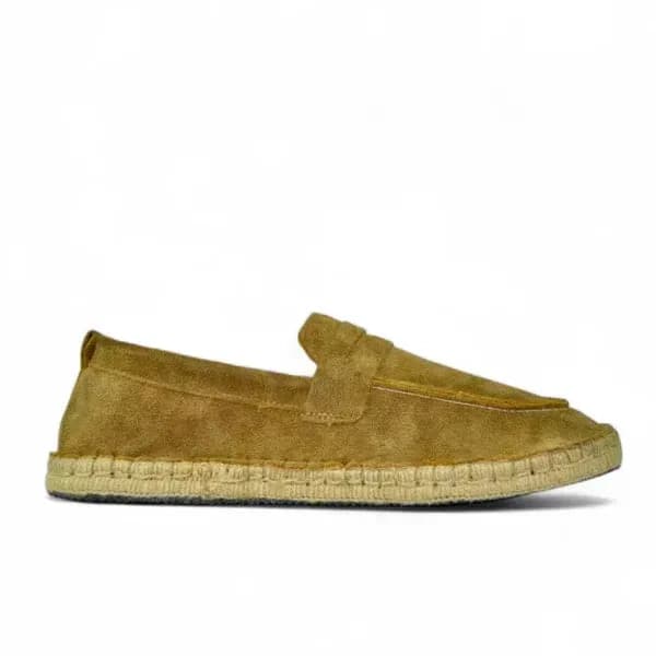 Leather Cangro Espadrilles - Camel