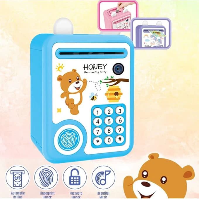 Cute Bear-Shaped Coin Bank
