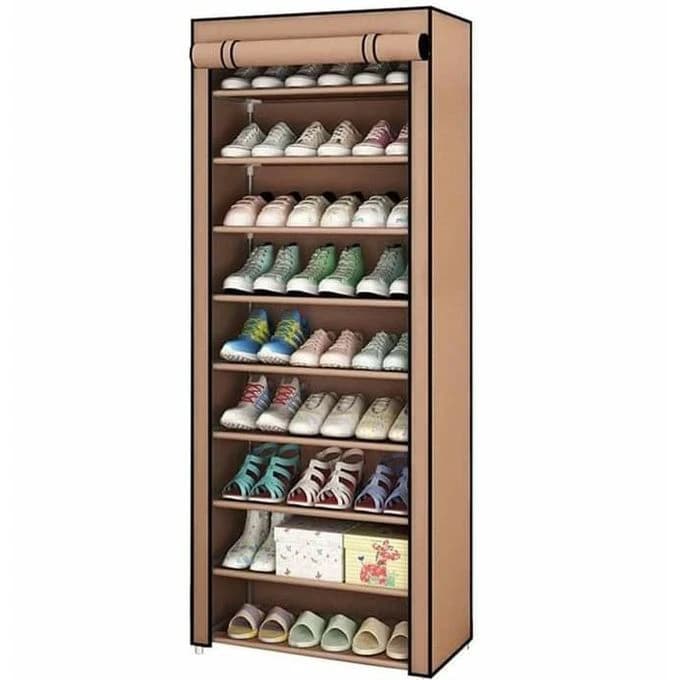 Shoe Organizer with 9 Shelves