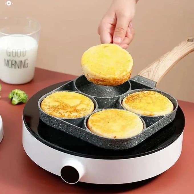 Non-Stick 4-Hole Egg & Pancake Pan